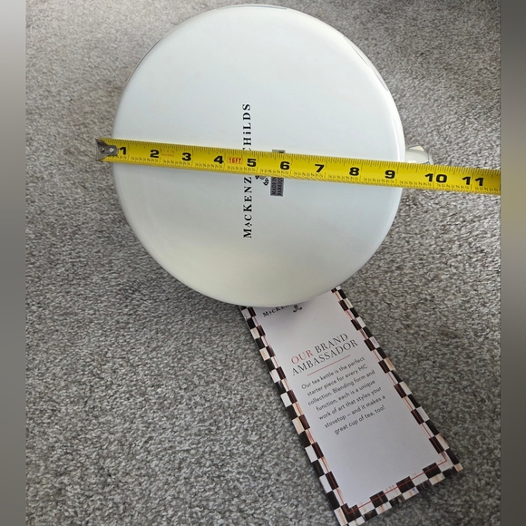 Mackenzie Childs Sterling Check 3 Quart Tea Kettle - Picture 9 of 12